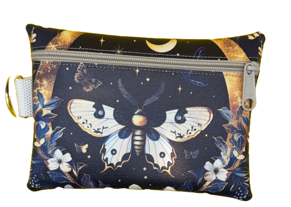 4X6 Vinyl Zipper Butterfly Bag