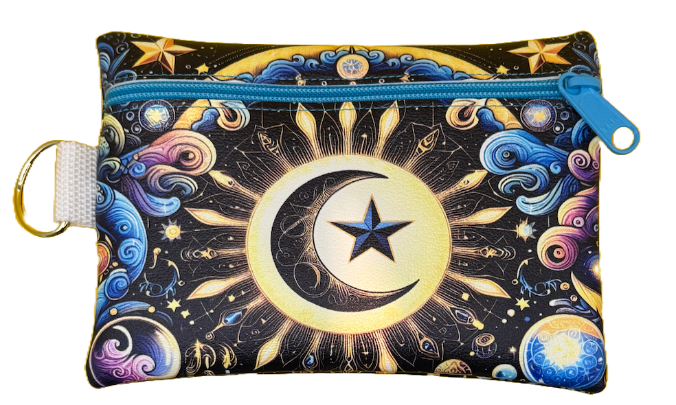 4X6 Vinyl Zipper Moon Bag