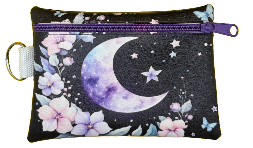 4X6 Vinyl Zipper Moon Bag