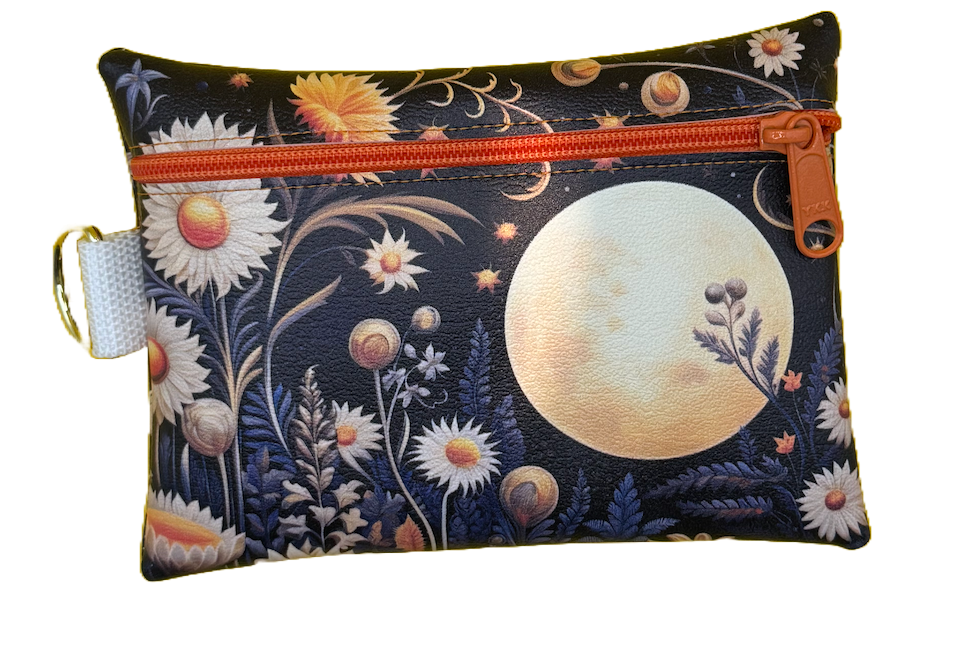4X6 Vinyl Zipper Moon Bag