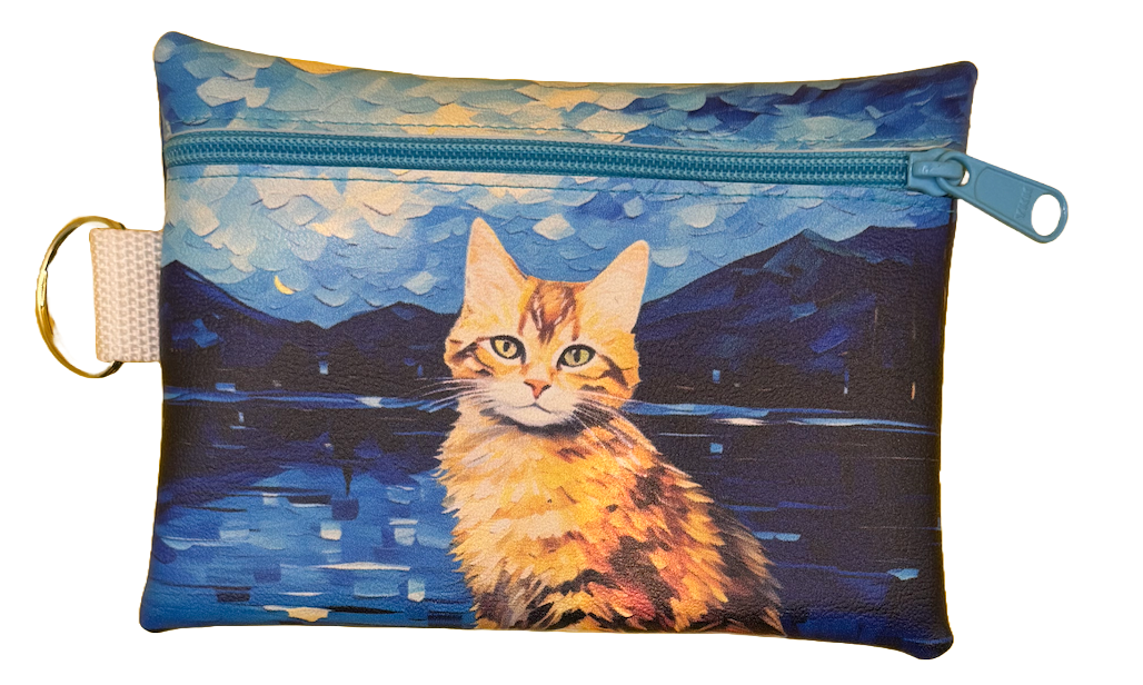 4X6 Vinyl Zipper Kitten Bag