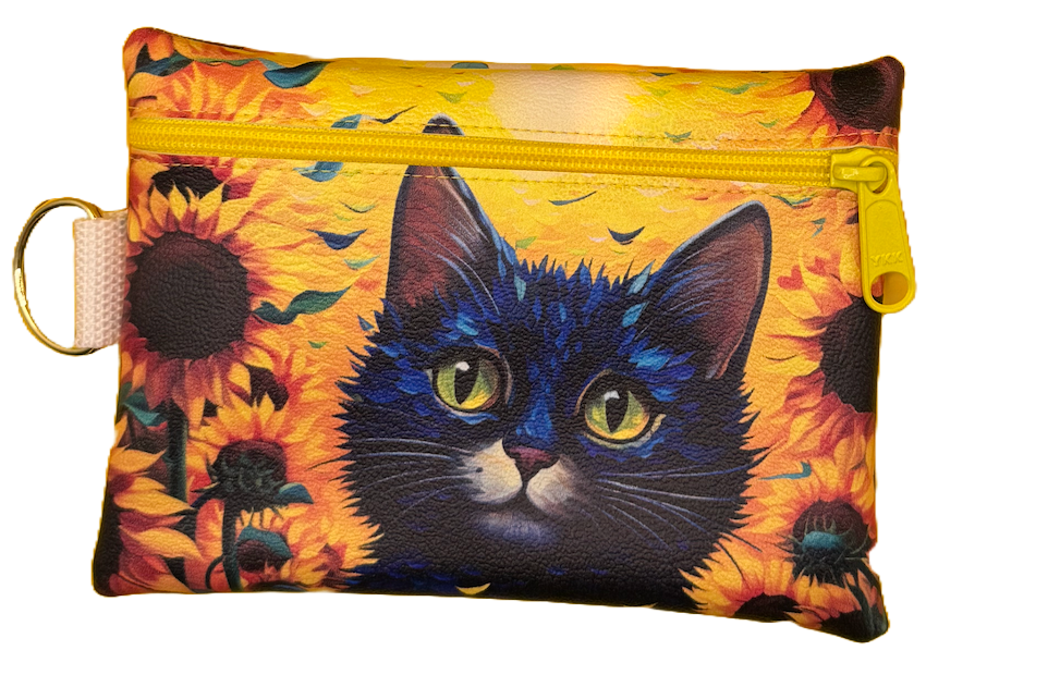 4X6 Vinyl Zipper Kitten Bag