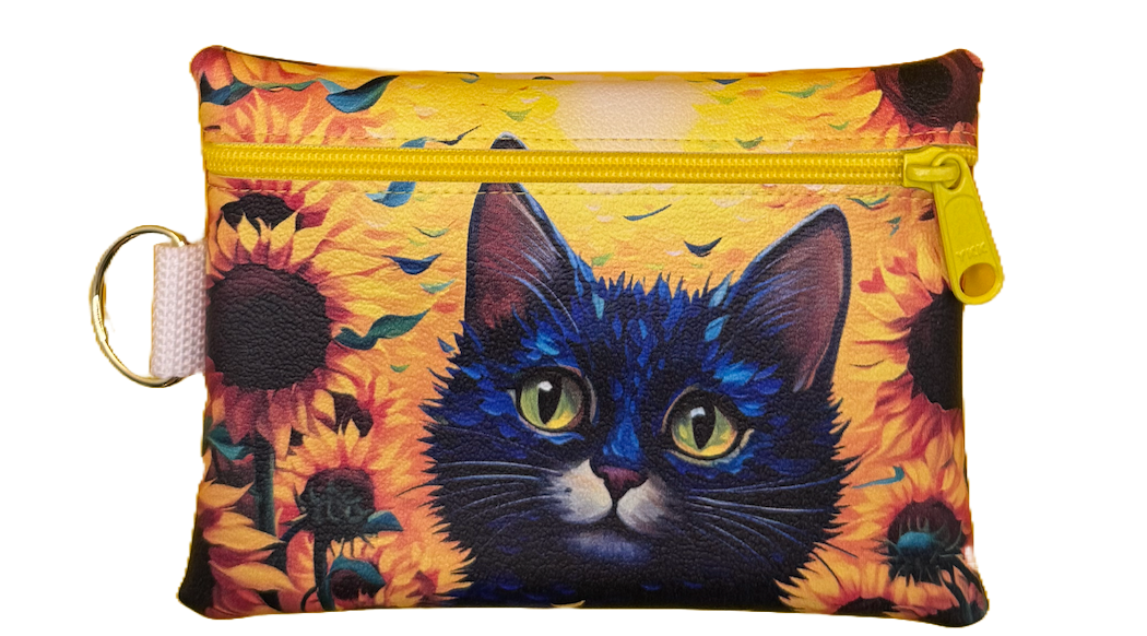 4X6 Vinyl Zipper Kitten Bag
