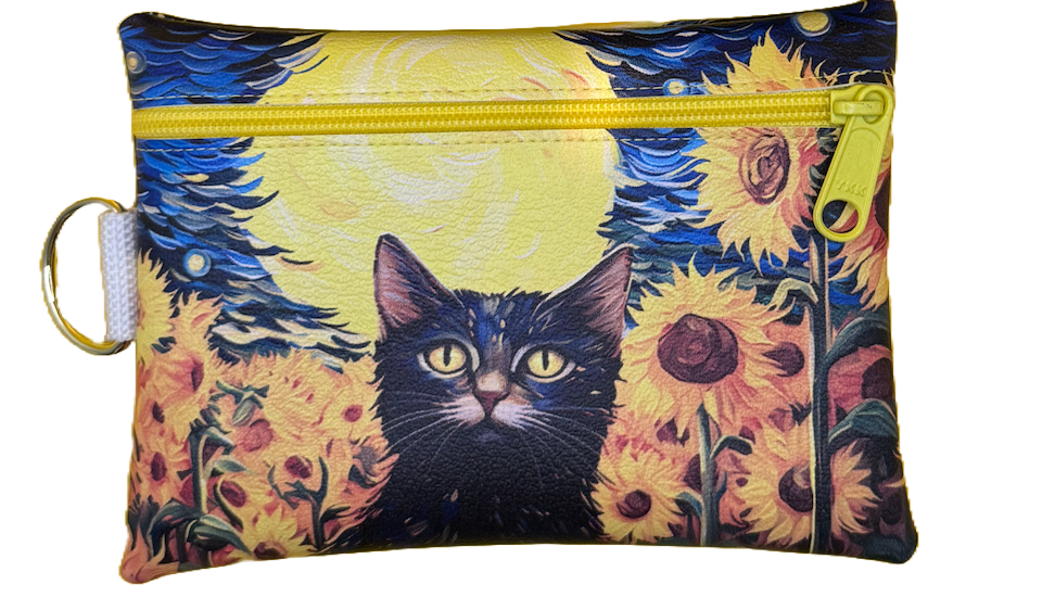 4X6 Vinyl Zipper Kitten Bag