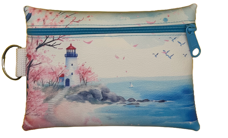4X6 Vinyl Zipper Lighthouse Bag