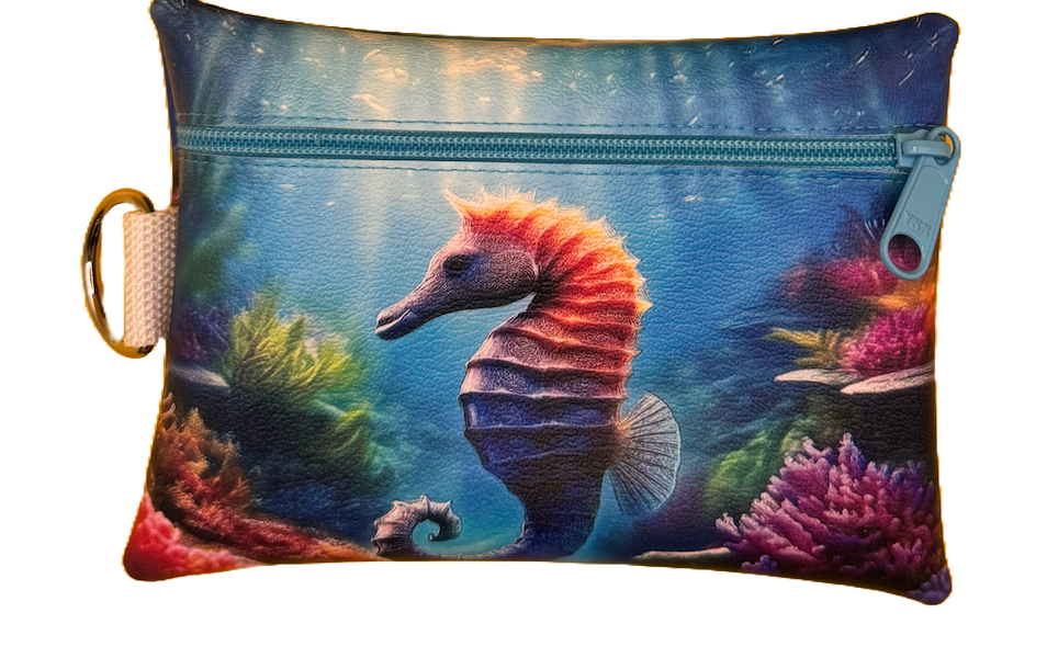 4X6 Vinyl Zipper Sea Animal Bag