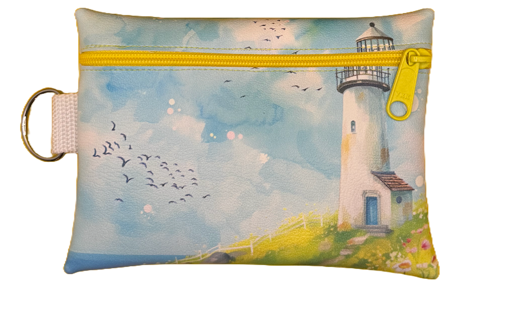 4X6 Vinyl Zipper "At Sea" Bag