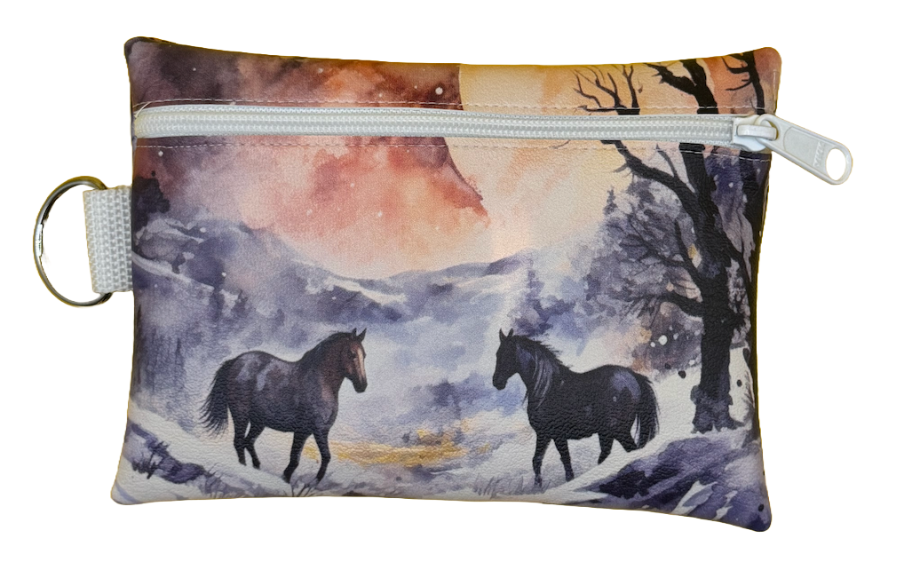 4X6 Vinyl Zipper Wild Horse Bag