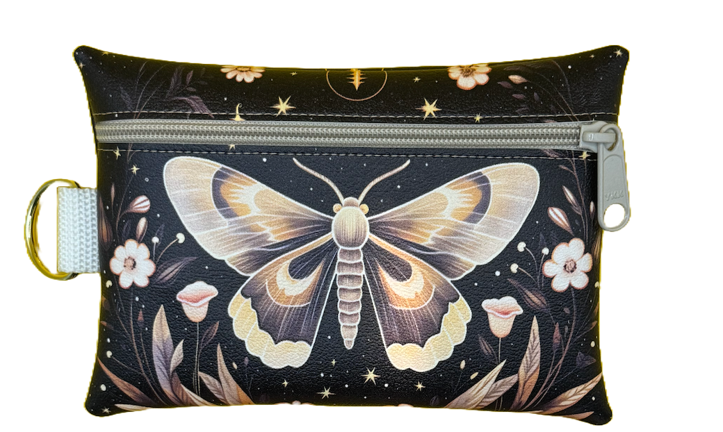 4X6 Vinyl Zipper Butterfly Bag