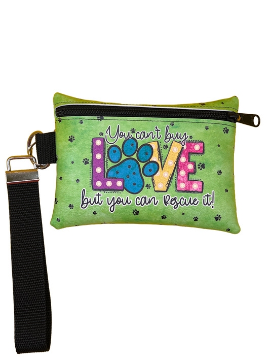 4X6 Vinyl Zipper Pet Lovers Bag