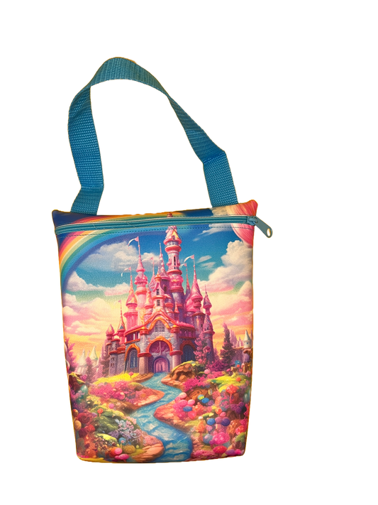 8 x 8” Children's Princess Castle Handheld Bag