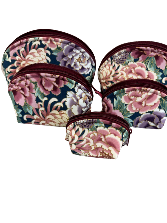 Luxurious Floral Blossoms Pouches