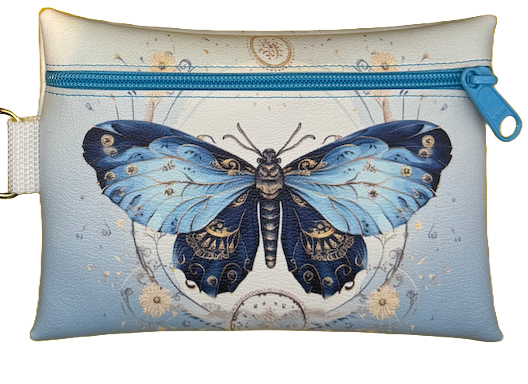 4X6 Vinyl Zipper Butterfly Bag