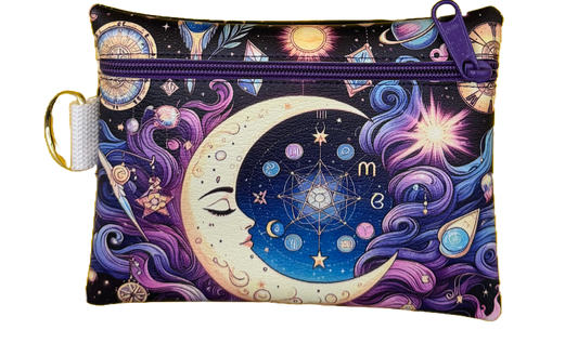 4X6 Vinyl Zipper Moon Bag