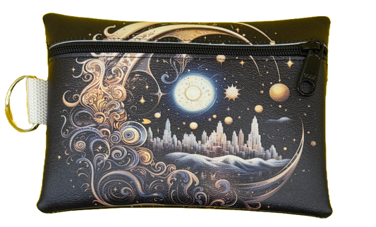 4X6 Vinyl Zipper Moon Bag