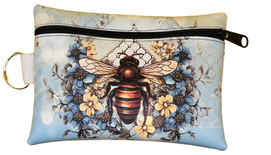4X6 Vinyl Zipper Bumble Bee Bag