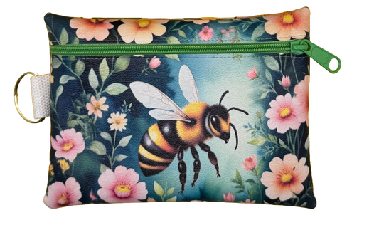 4X6 Vinyl Zipper Bumble Bee Bag