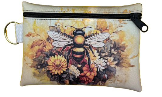 4X6 Vinyl Zipper Bumble Bee Bag