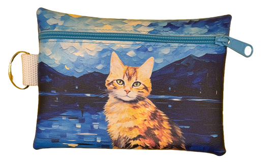4X6 Vinyl Zipper Kitten Bag