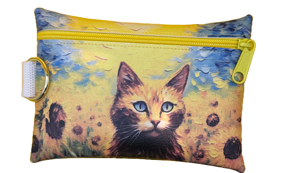 4X6 Vinyl Zipper Kitten Bag
