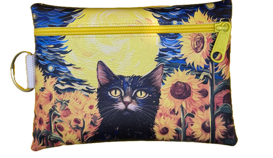 4X6 Vinyl Zipper Kitten Bag