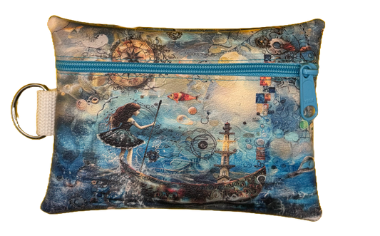4X6 Vinyl Zipper "At Sea" Bag